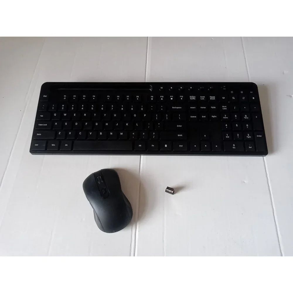 Wireless Keyboard and Mouse, Full-Size Quiet Keyboard Mouse Combo, 2.4GHz  NEW